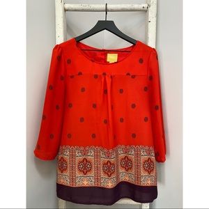 Maeve by Anthropologie Mandala Blouse